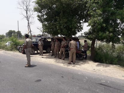 ruckus in mainpuri after road accident 