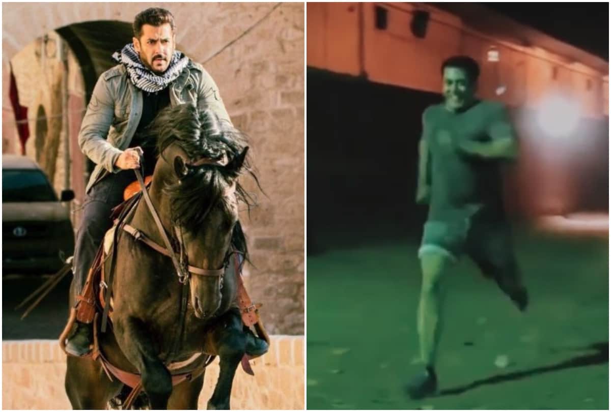 Salman Khan race video viral with horse know who won the interesting fight 