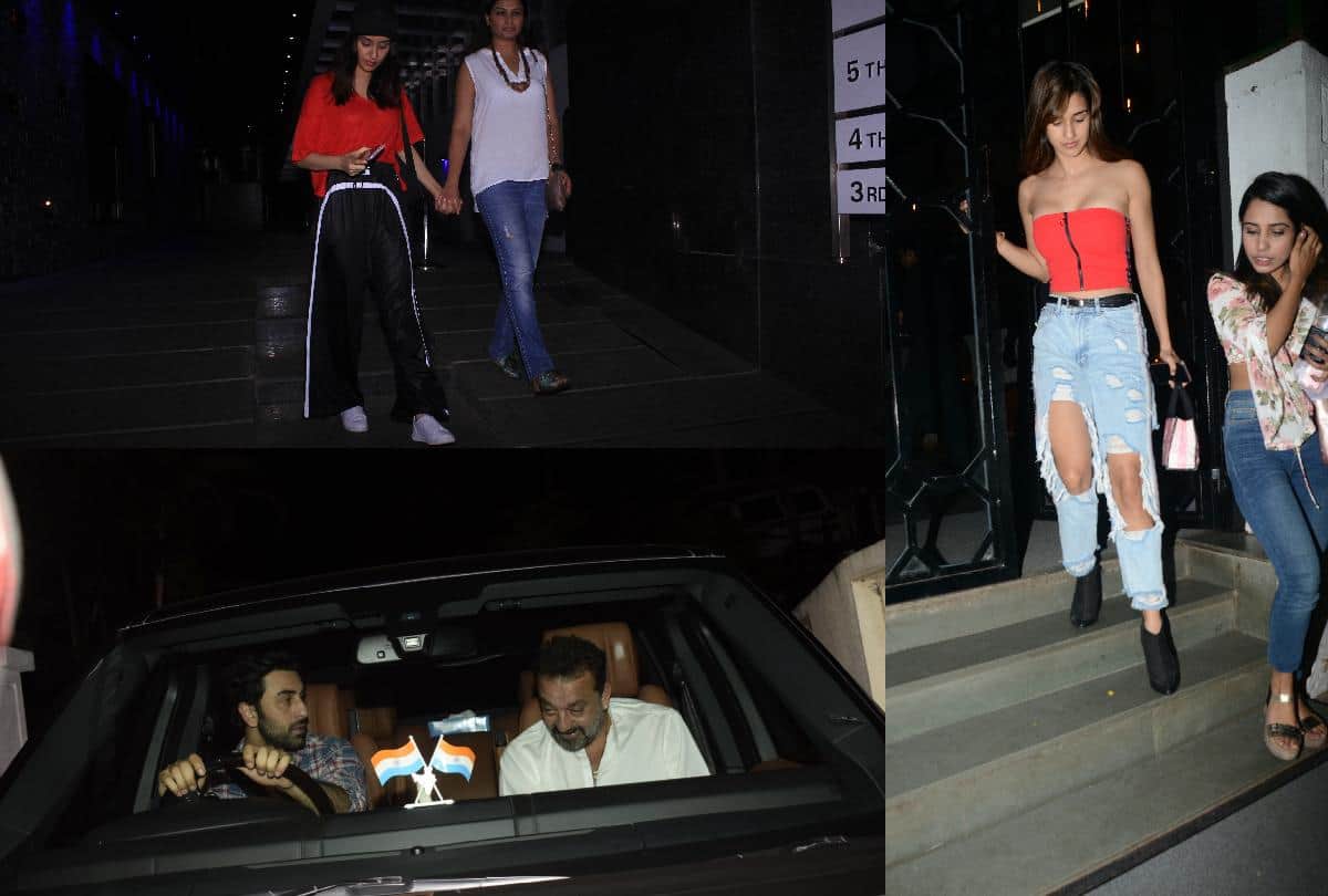 Sanjay Dutt complete his shooting and Disha Patani enjoyed party all star Spotted in mumbai