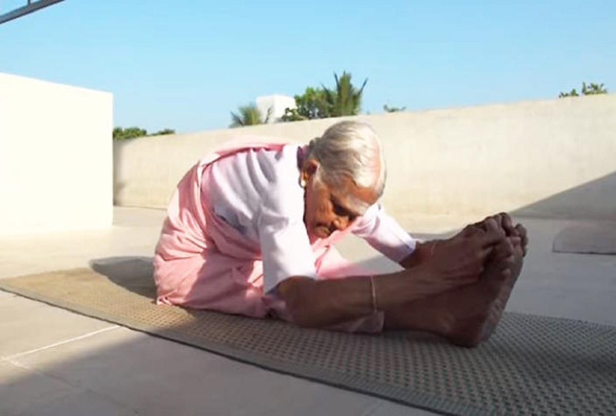 On International Yoga Day 2018 Meet With the Indias oldest yoga teacher V nanammal  