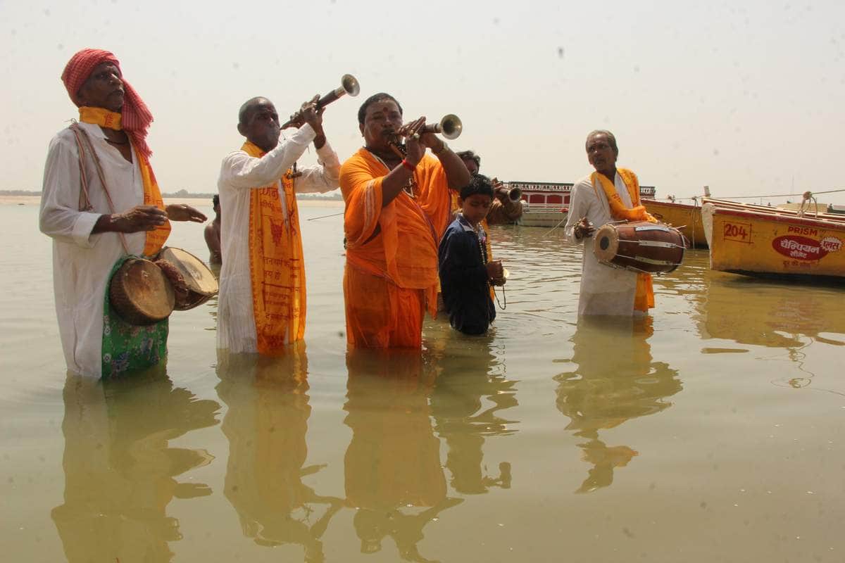 People play Shehnai for rain in varanasi