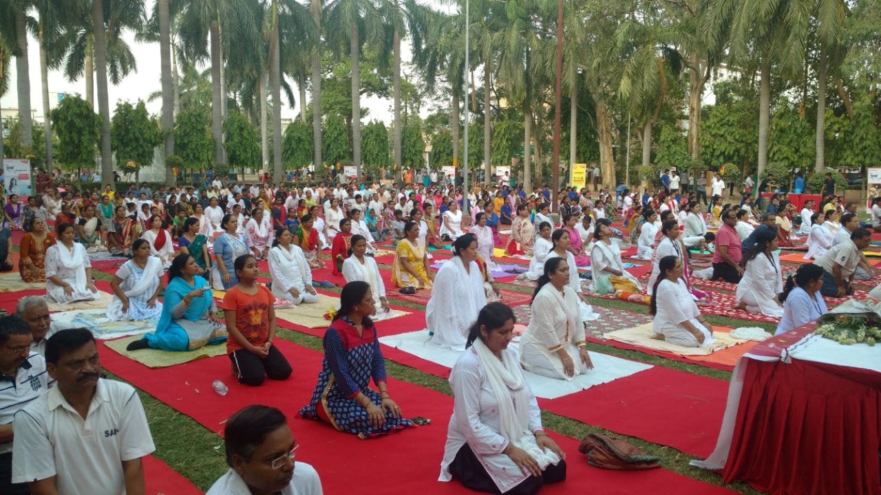 International yoga day celebration in varanasi see images