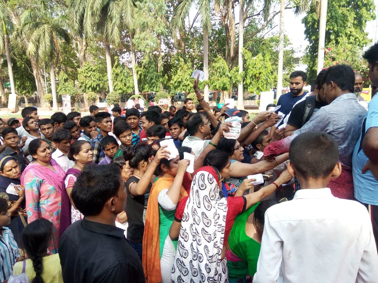 International yoga day people gather at Amar ujala hosted yogshala 