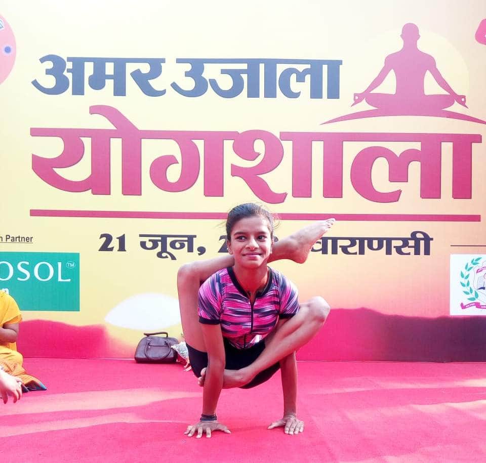 International yoga day people gather at Amar ujala hosted yogshala 