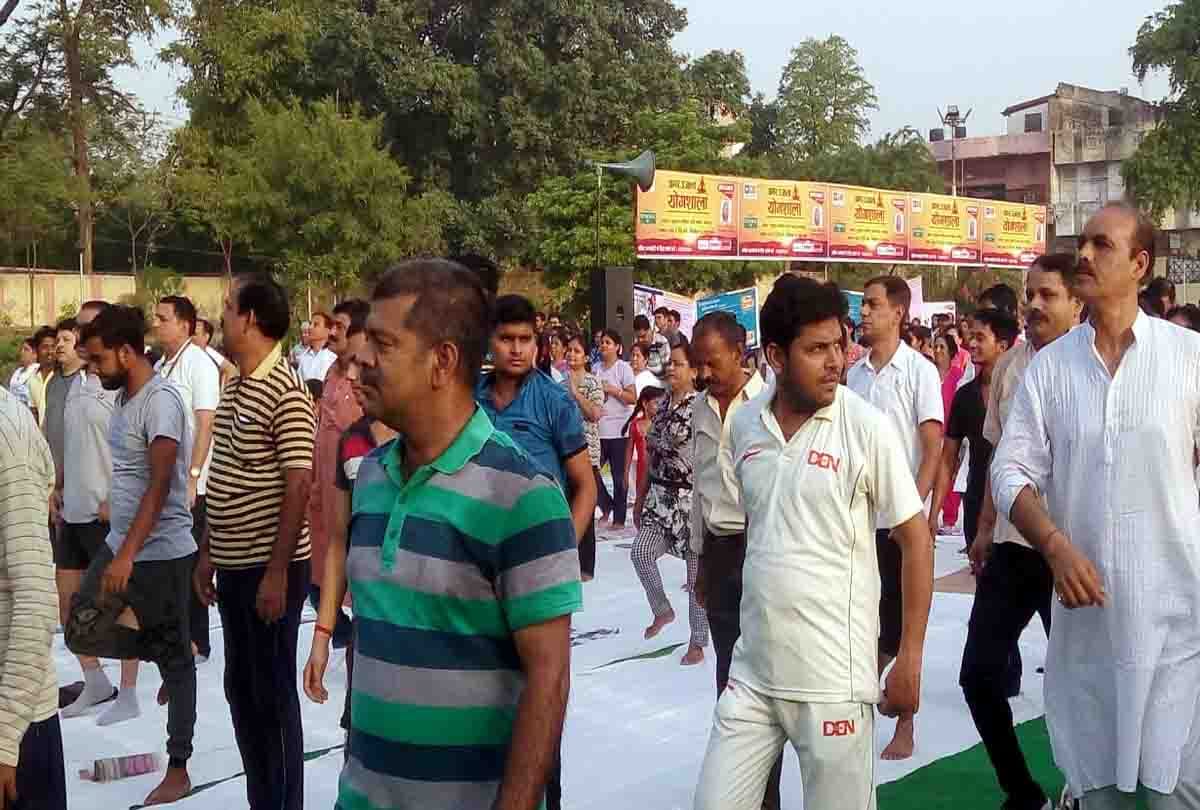 International Yoga Day views in  Kanpur