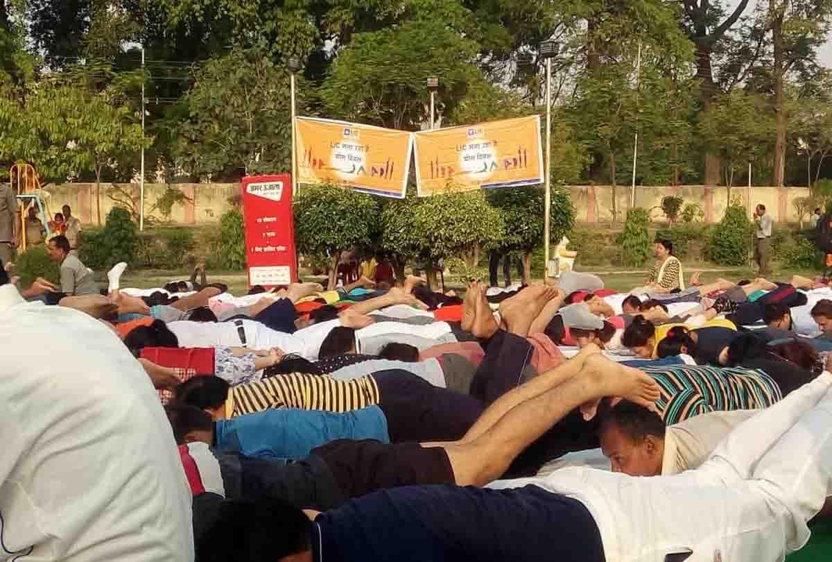 International Yoga Day views in  Kanpur