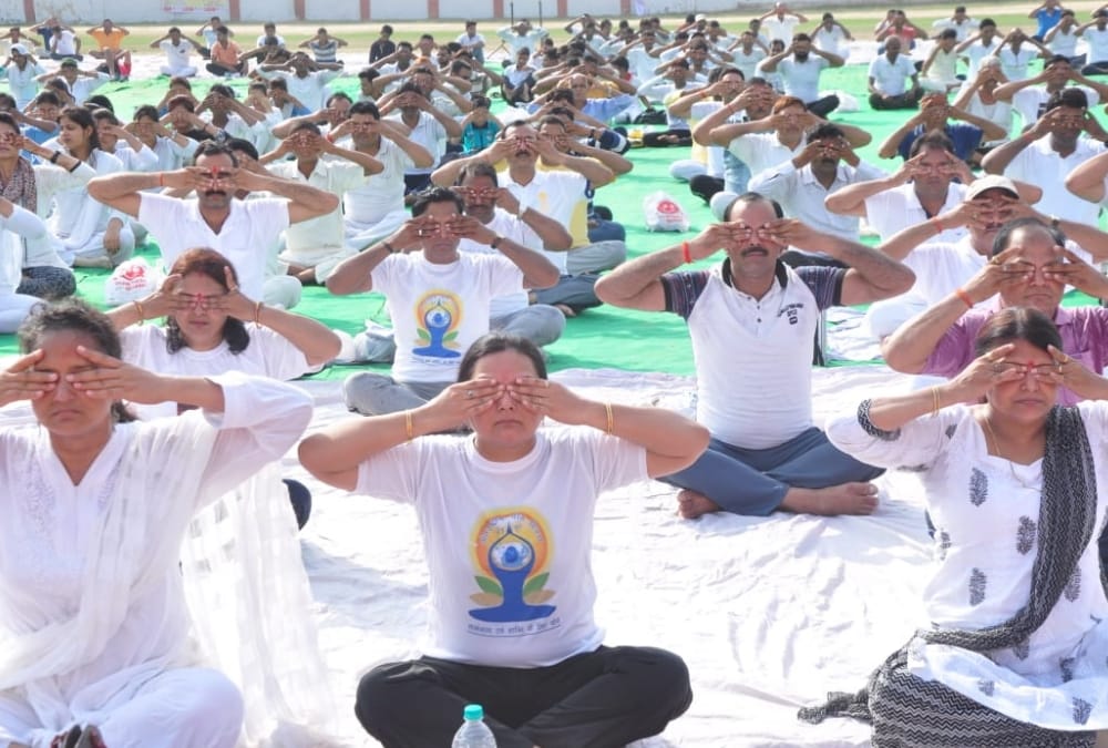 Ten thousand people will done yoga in Eklavya Sports Stadium on 21 june