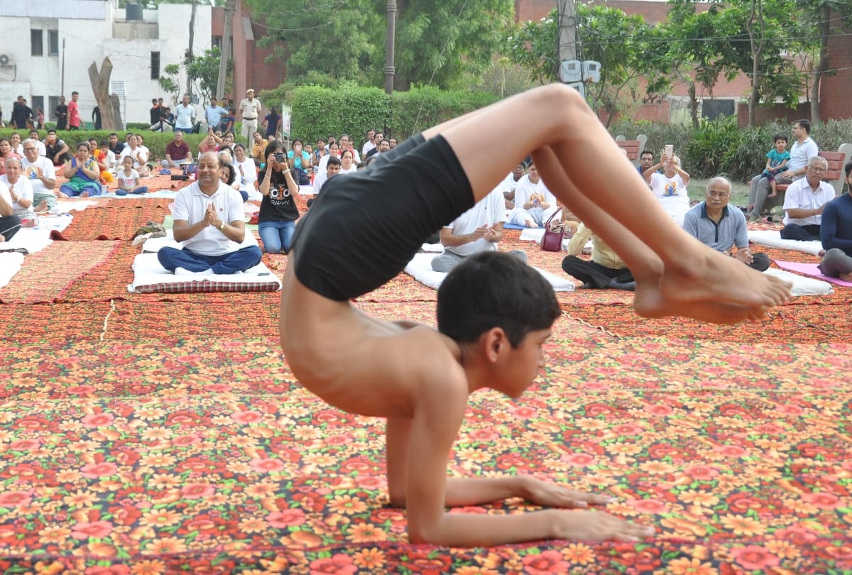international yoga day celebration in delhi