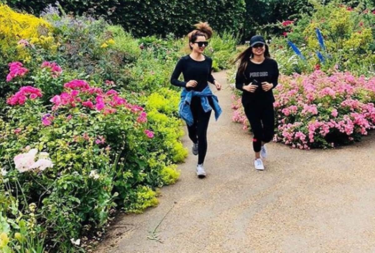 International Yoga Day Kangana Ranaut doing Yoga In London 