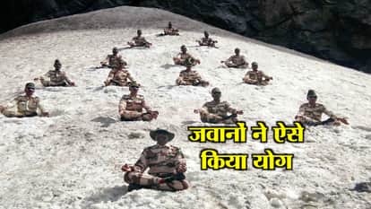 YOGA DAY CELEBRATION BY INDIAN  ARMED FORCES