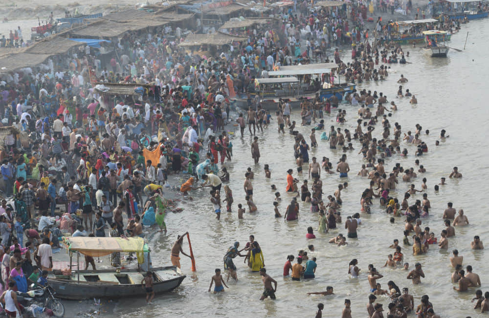 Ganga Dussehra 2018 Devotees take holy dip in Ganga