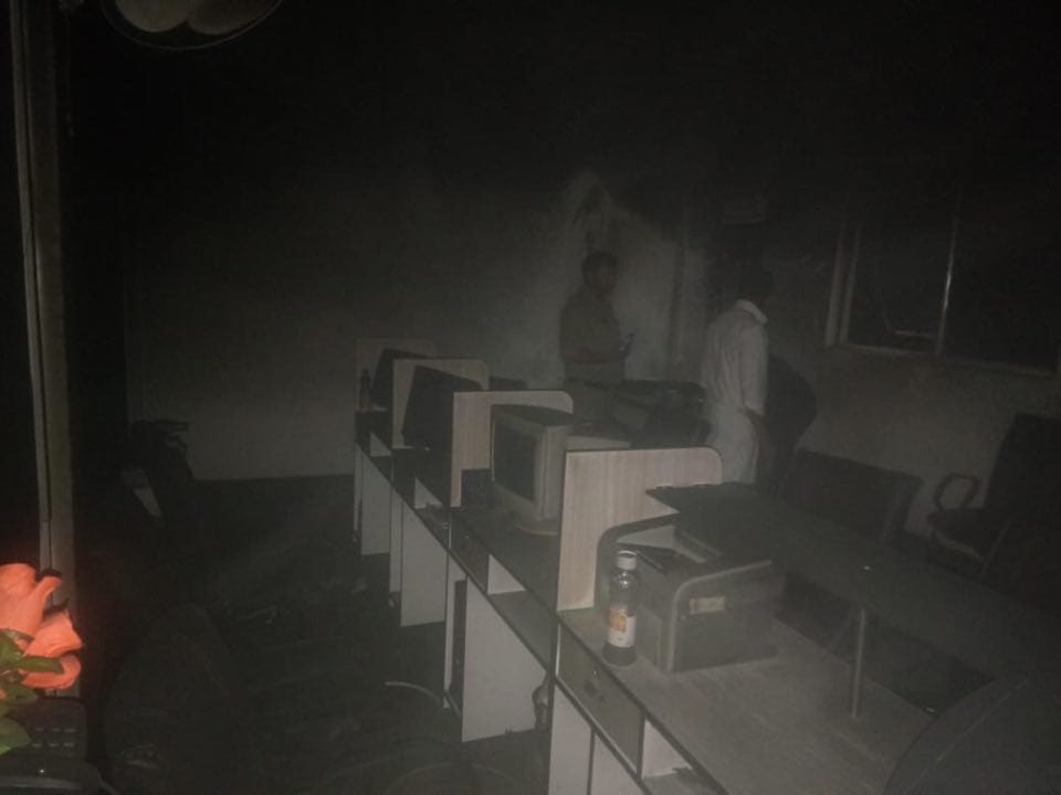finance company caught fire in haldwani