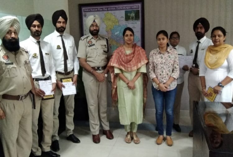 Seven policemen honored by ssp