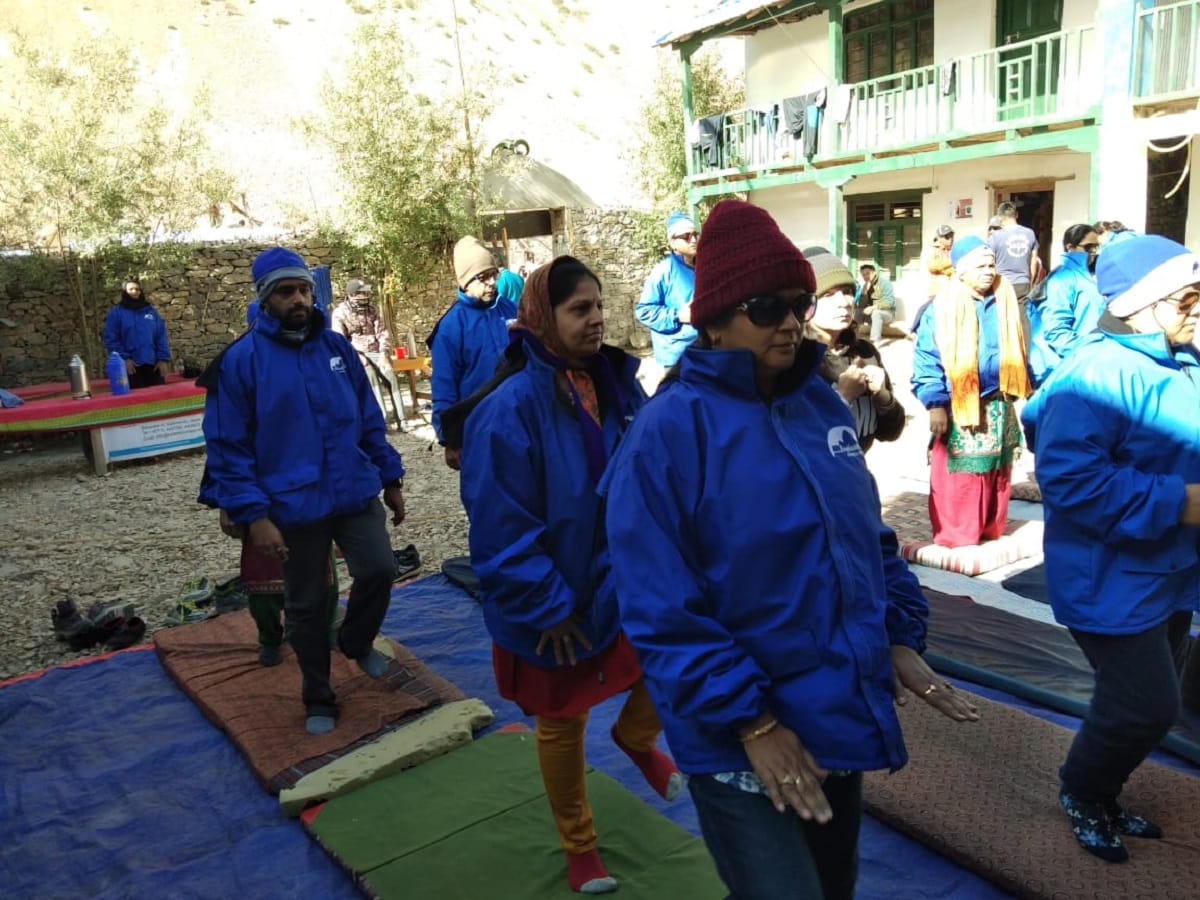 Kailash Mansarovar yatri celebrated yoga day on India-China border