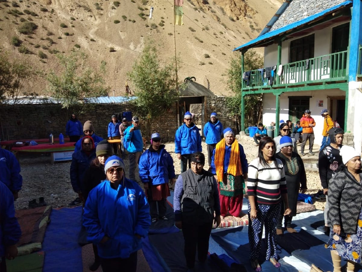 Kailash Mansarovar yatri celebrated yoga day on India-China border