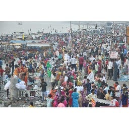 people bathed in ganga