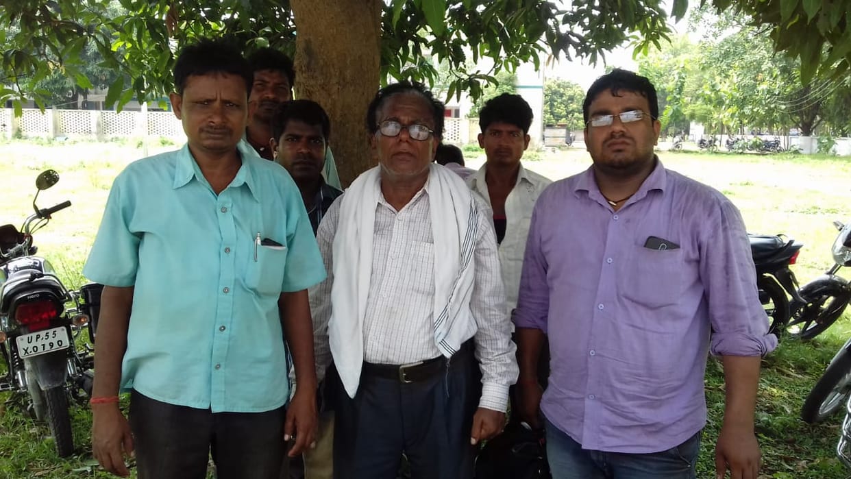 a labour died in road accident