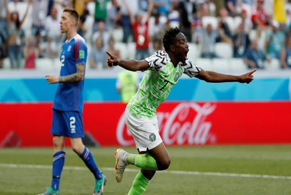 nigeria won by 2-0 against iceland in fifa world cup 2018 match 25