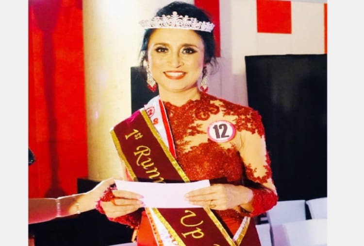 Amita Sharma was the first runner-up in Misses India Indonesia competition