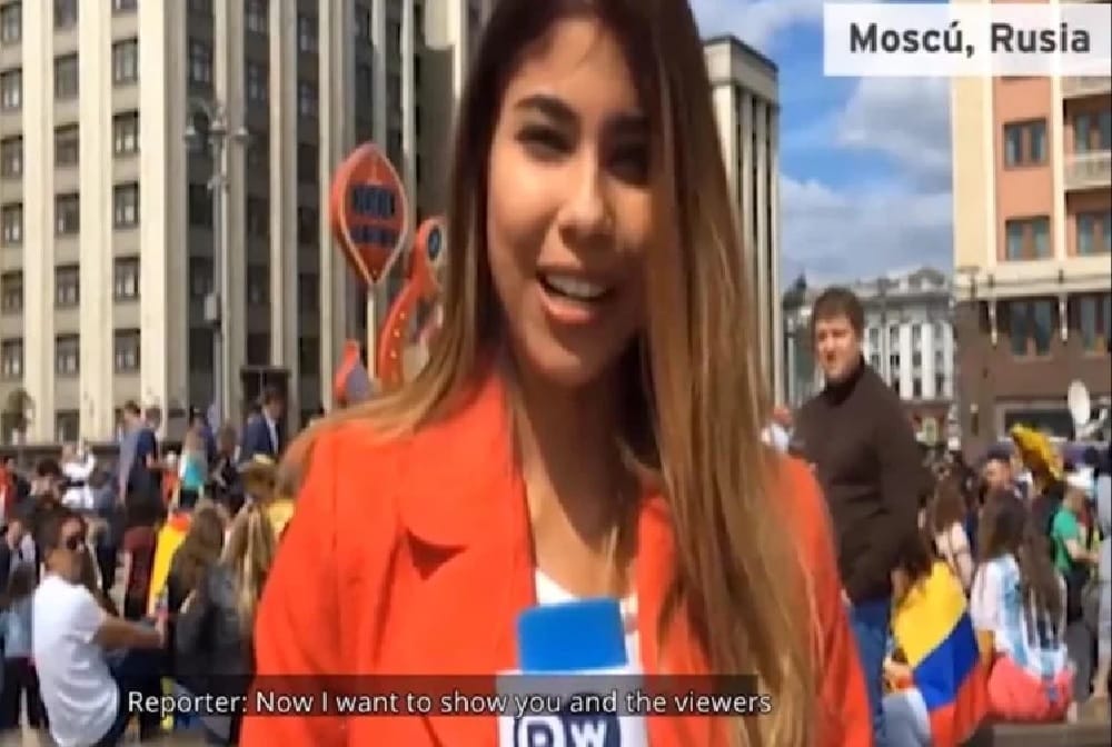 russian man who apologises after kissed female reporter live on tv during fifa world cup 2018