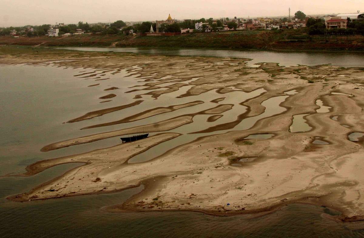 Varanasi is trouble after ganga water level goin down and down