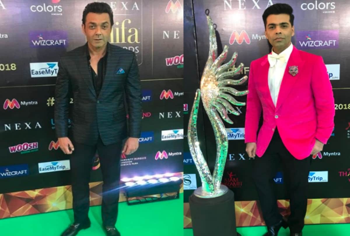 IIFA 2018 Bobby Deol Anil Kapoor and Varun Dhawan walked on red carpet 