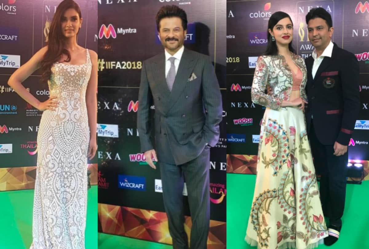 IIFA 2018 Bobby Deol Anil Kapoor and Varun Dhawan walked on red carpet 