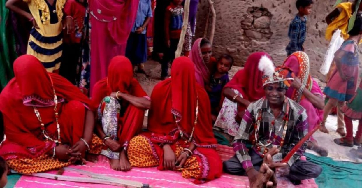 Divyang tribal married three women in a same Mandap after live-in relationship with all