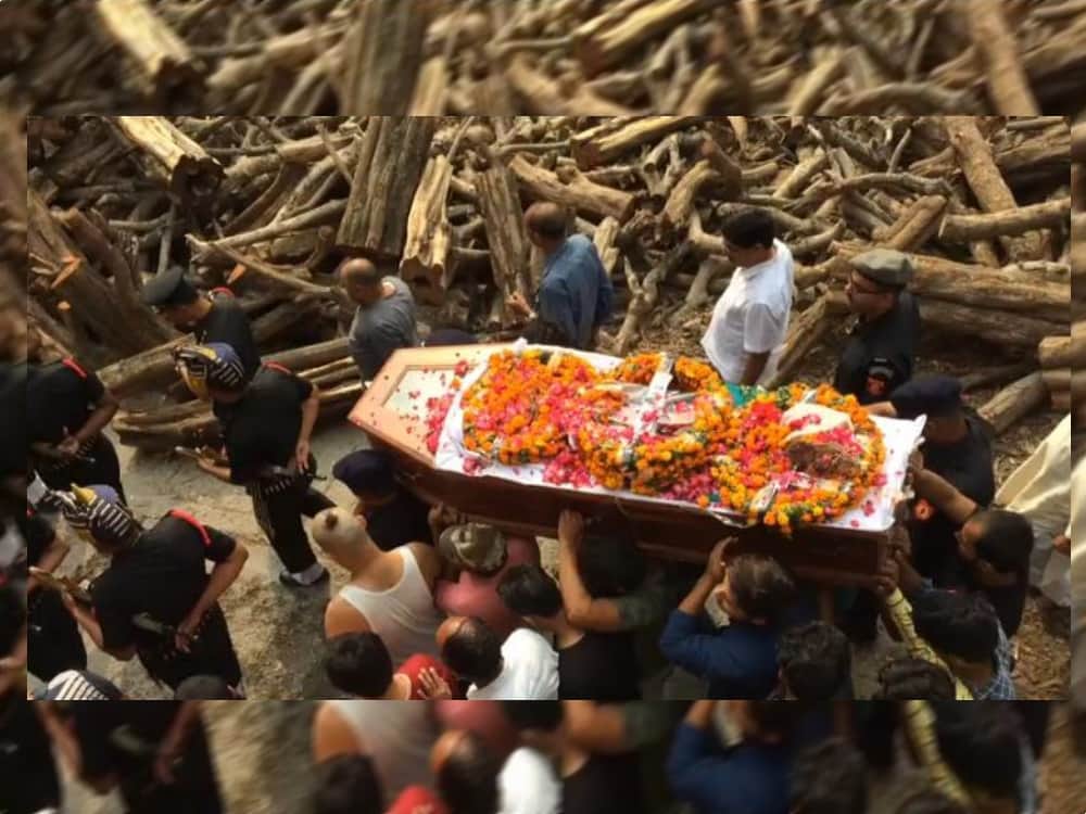 Martyr yogesh pargai cremation