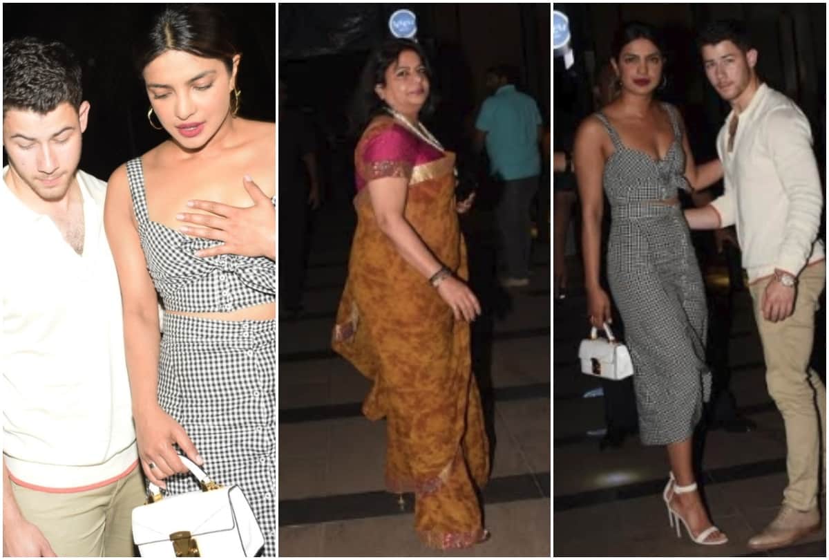 Priyanka Chopra mother Madhu Chopra met Nick Jonas in Mumbai restaurant 