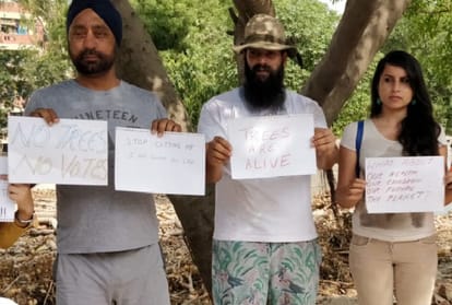 public start chipko movement for save 16500 tree of delhi
