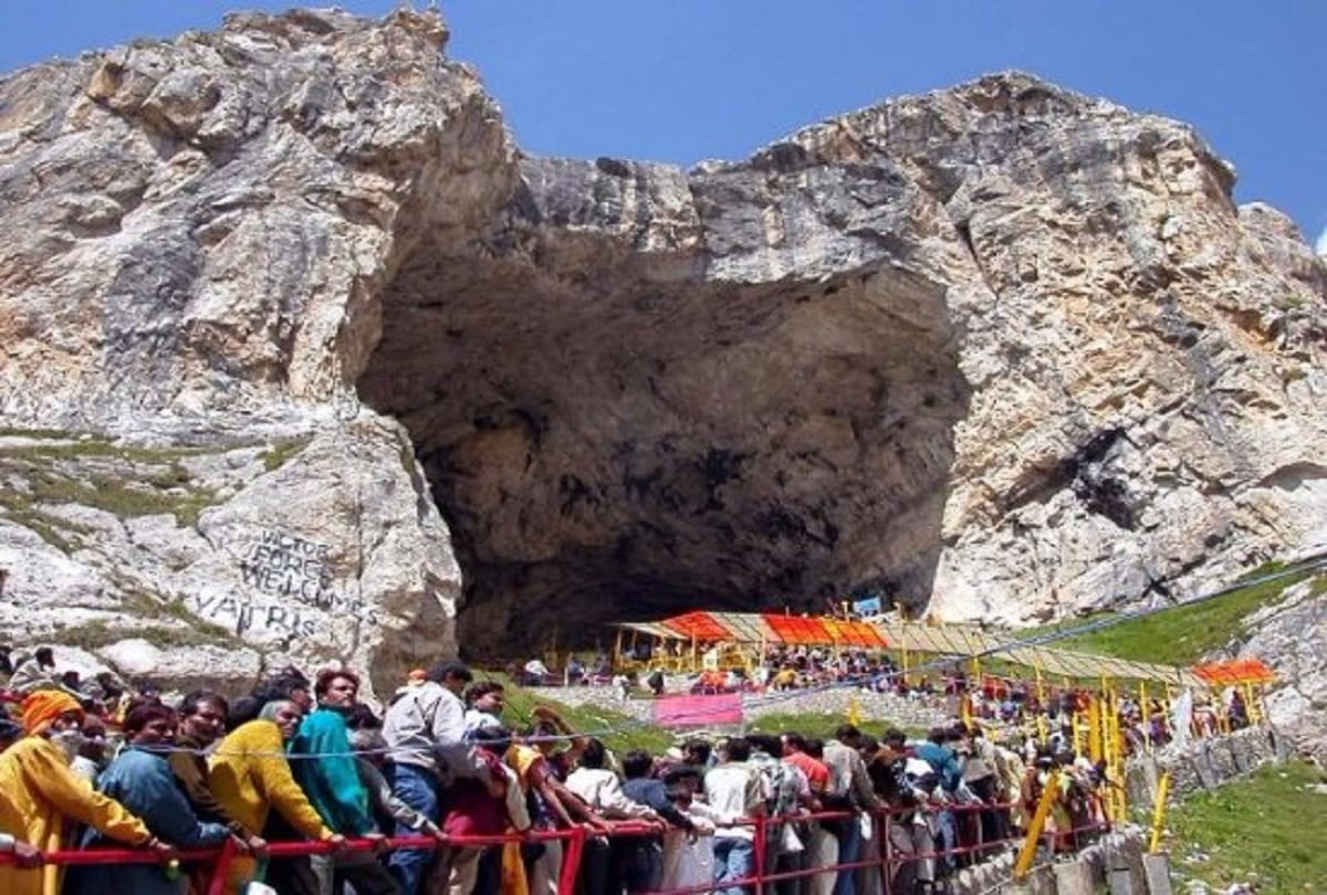 stones was removed to make path to amarnath cave 