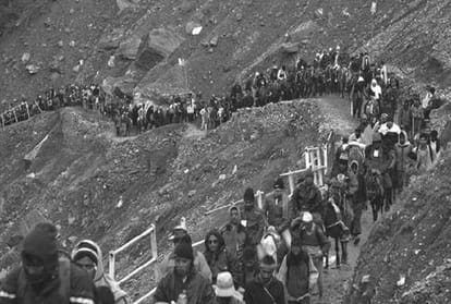 stones was removed to make path to amarnath cave 