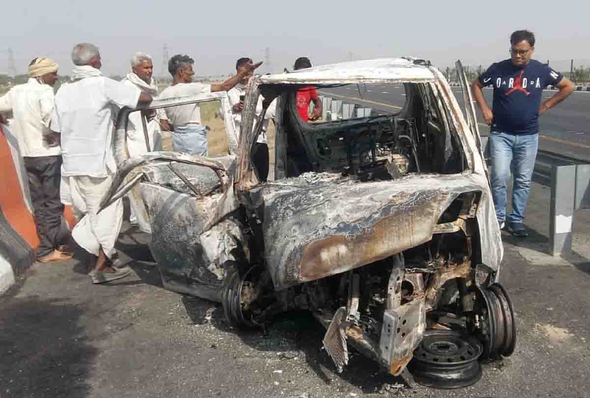 Lieutenant burnt alive in car at Express-Way