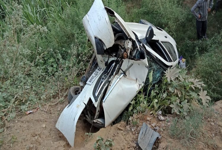UP: big car accident in Meerut, five injured, see photos