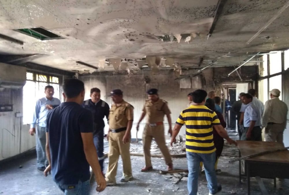 Fire caught in champawat dm office
