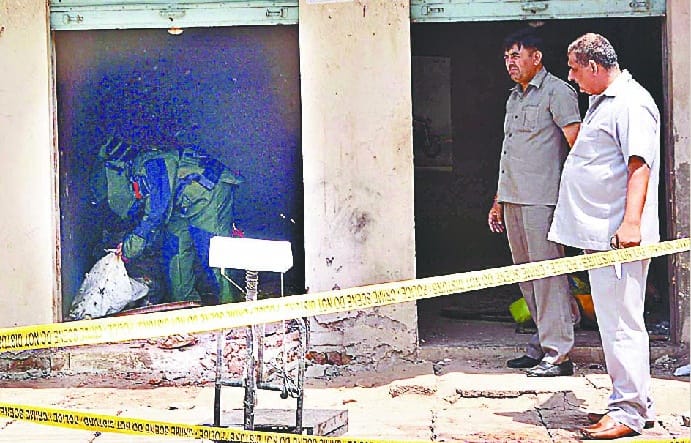 Explosion in Sarawat village