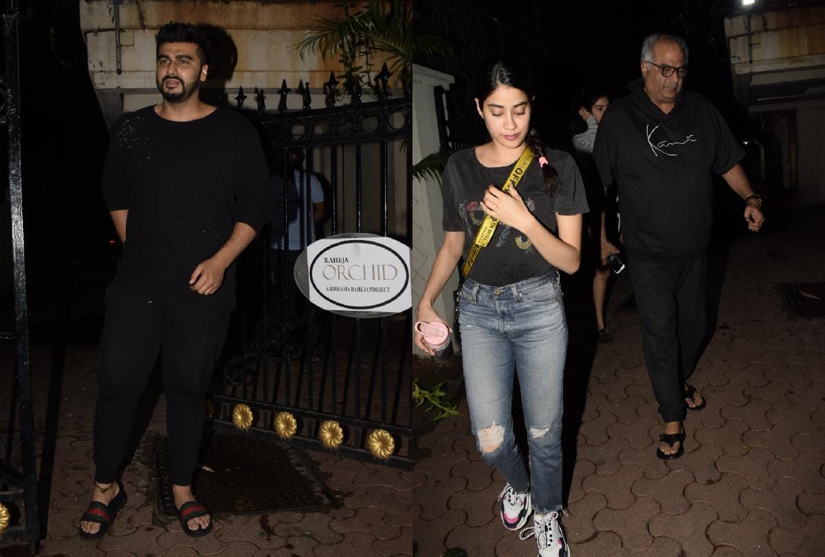 Arjun Kapoor Celebrated his Birthday with papa boney kapoor and sisters