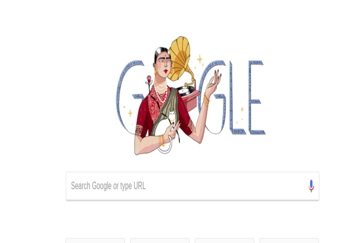  Google Celebrates indian singer and dancer gauhar Jaan 145th Birth Anniversary with Doodle 