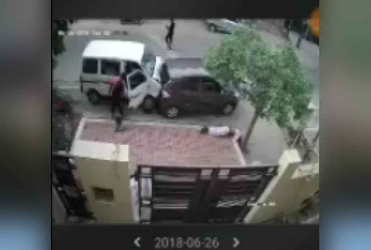 Man dead in road accident noida sector 122 by car