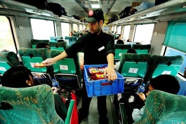 railway board has introduced no bill free food service in train 