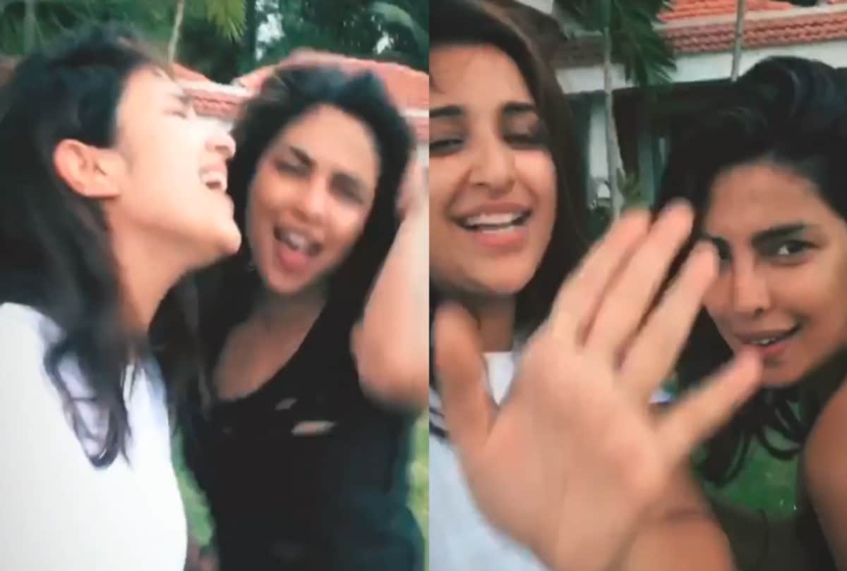 Priyanka Chopra and Parineeti Chopra dance video on tip tip barsa paani song 