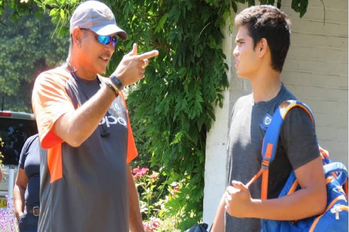 Ms dhoni and Suresh Raina smashes sachin tendulkars son arjun in net session