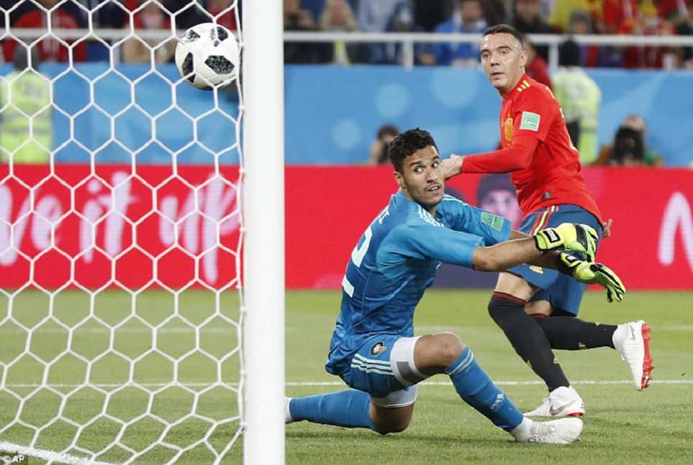 fifa world cup 2018: spain vs morocco match draw by 2-2