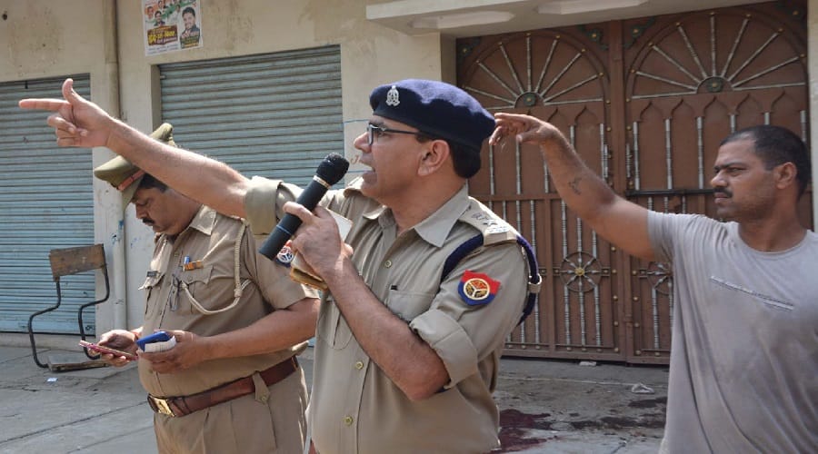 Uttar Pradesh: A police station where burying bombs is buried in the ground