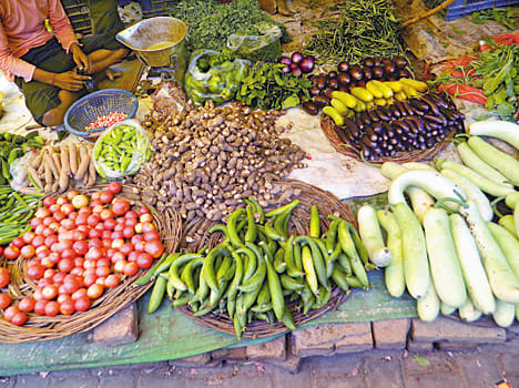 Expensive vegetables impaired kitchen budget in farrukhabad