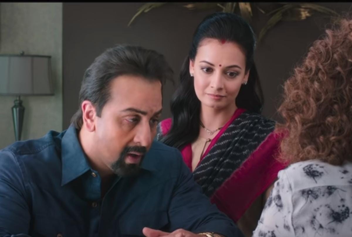 dia mirza share experience about film sanju and ranbir kapoor look