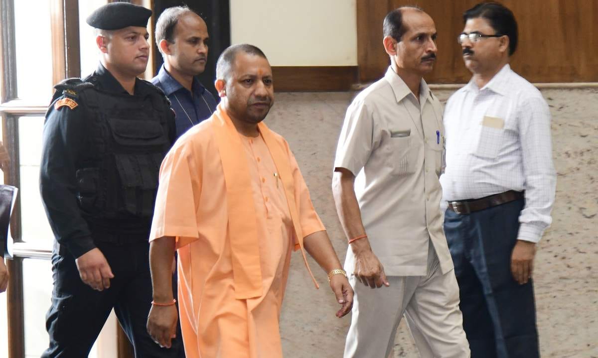 CM yogi came varanasi before PM Modi visit