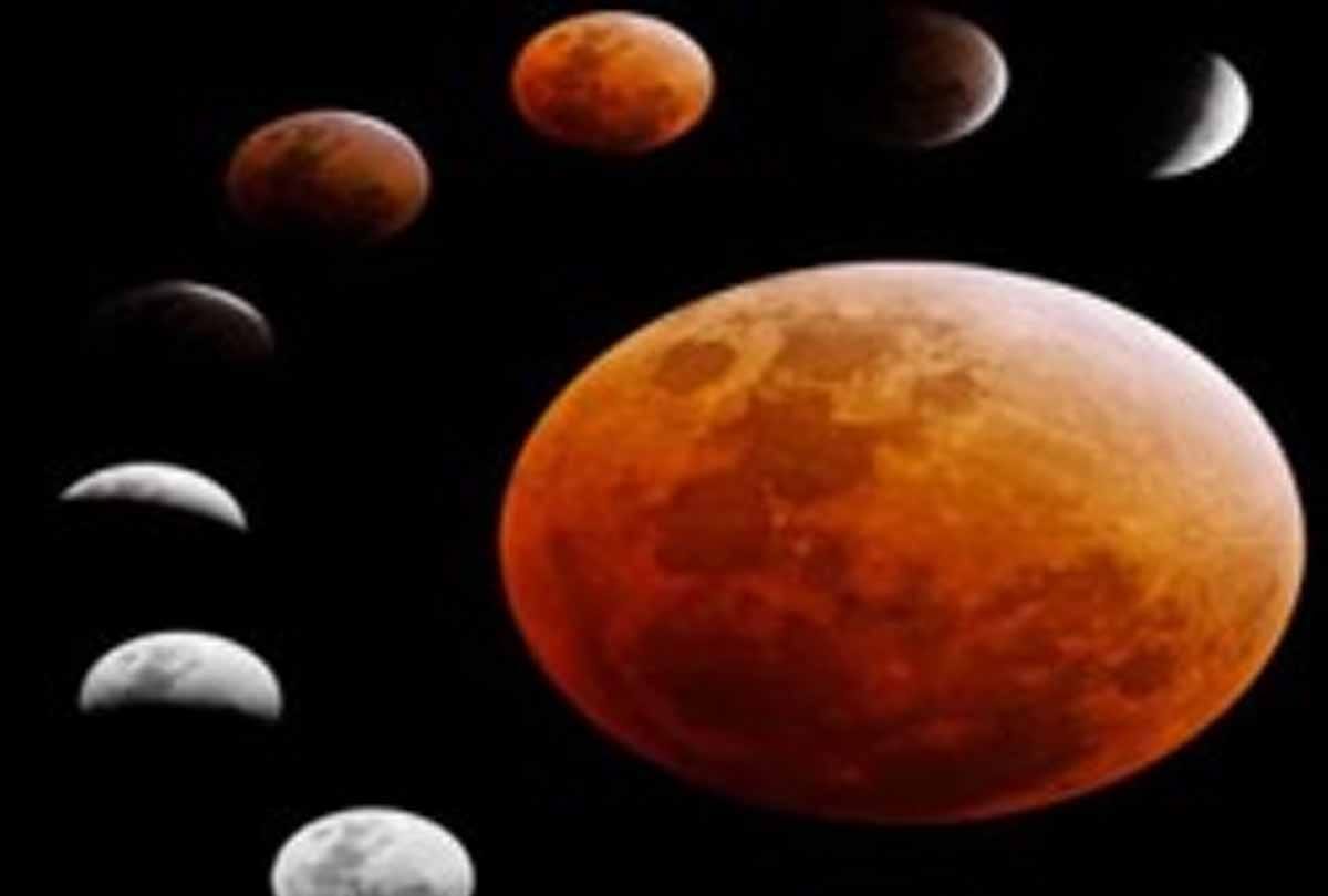 Lunar eclipse on twenty seven July