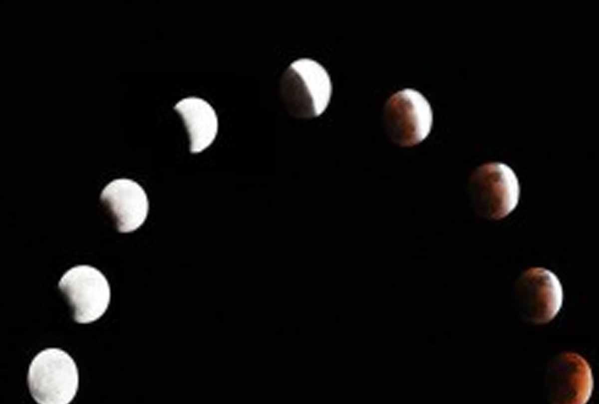 Lunar eclipse on twenty seven July